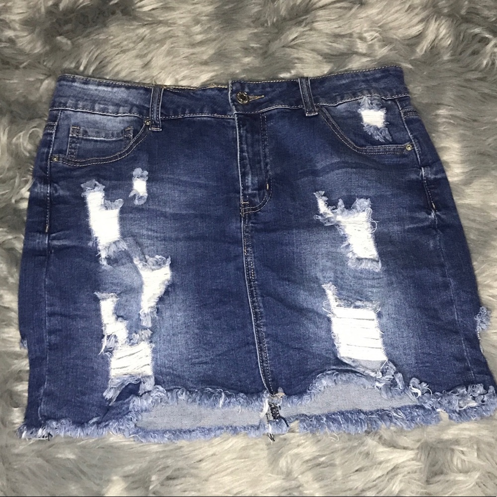 Blue jean skirt